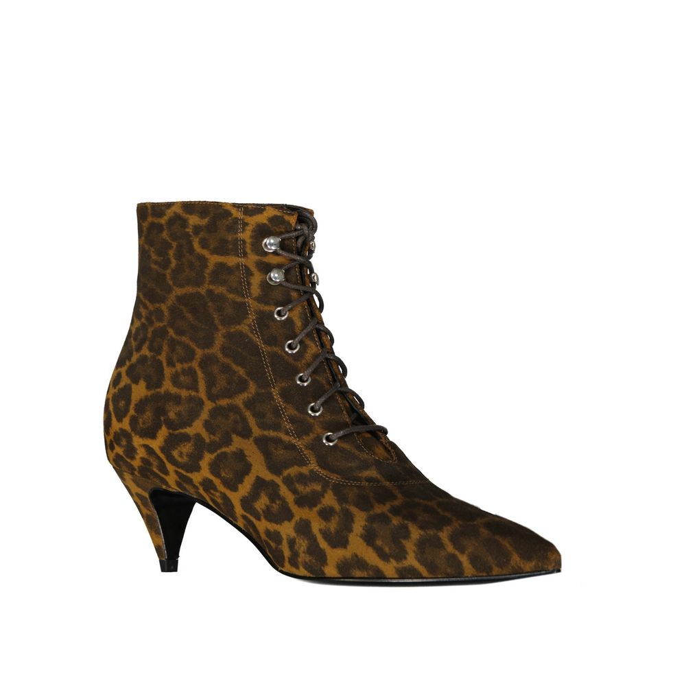Bottines Saint Laurent Kiki imprimé léopard