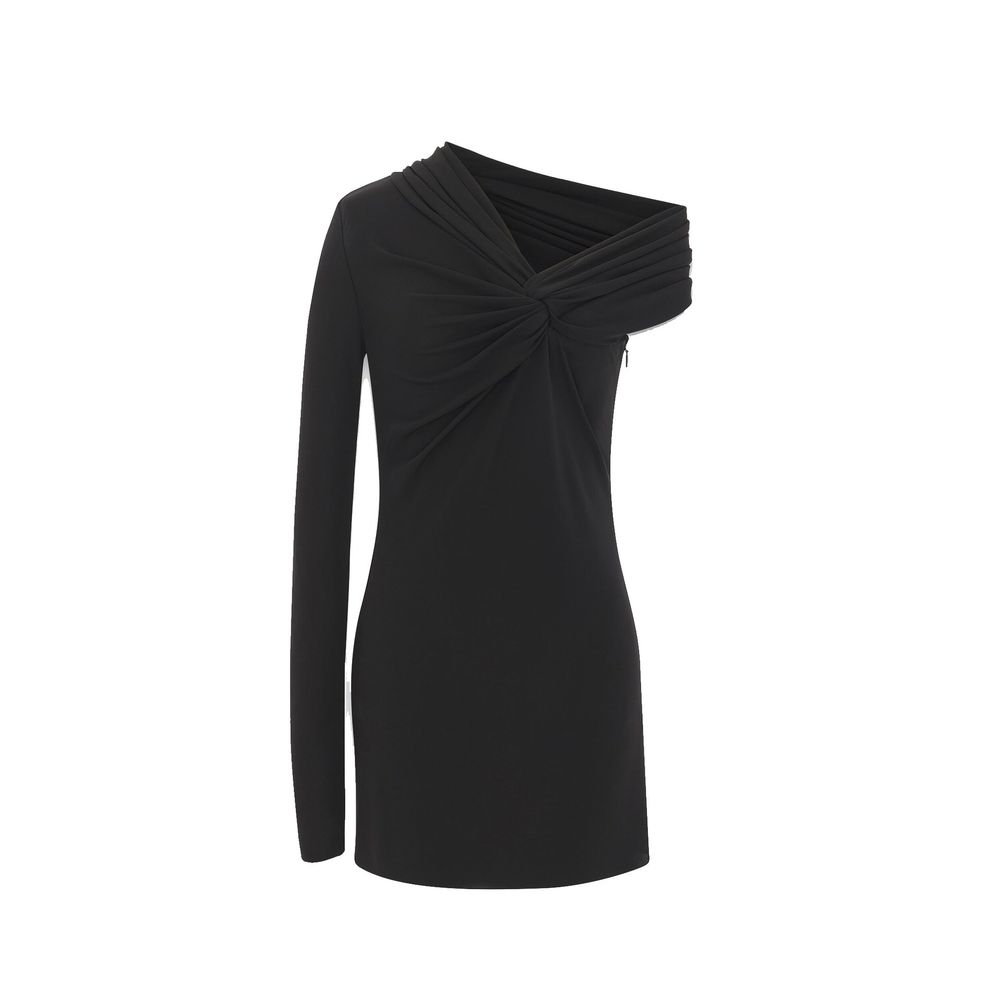 Robe Saint Laurent asymétrique noire