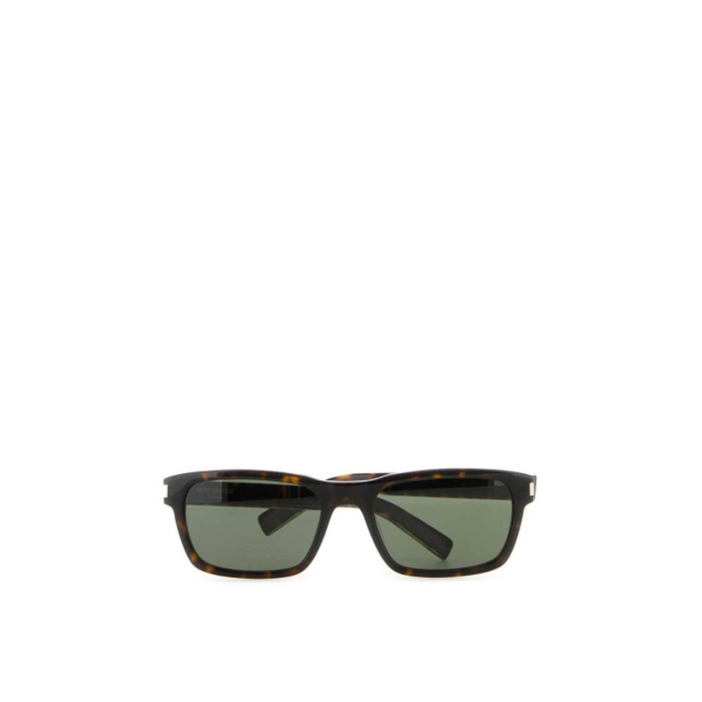 Lunettes Saint Laurent Square Logo écailles tortoise