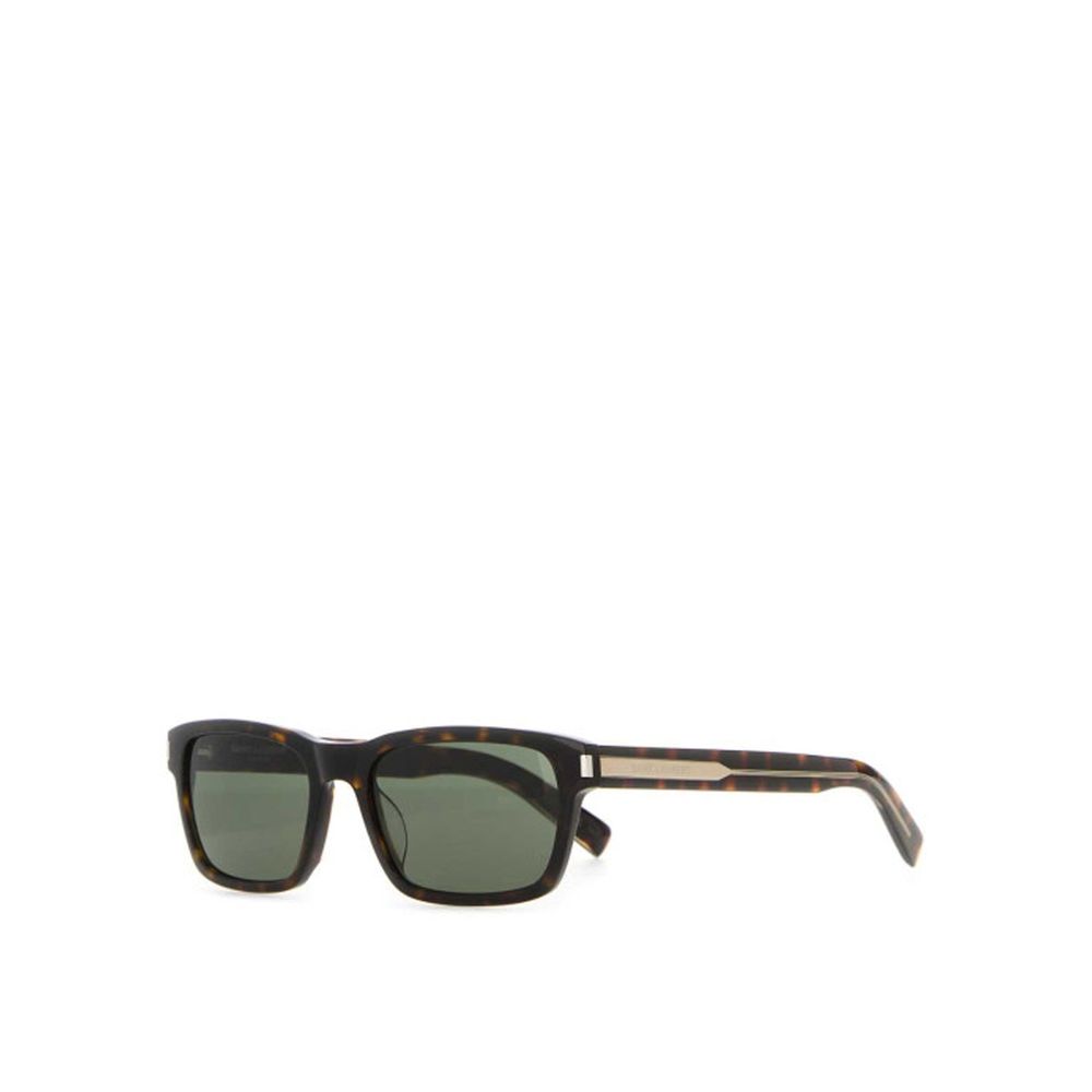 Lunettes Saint Laurent Square Logo écailles tortoise