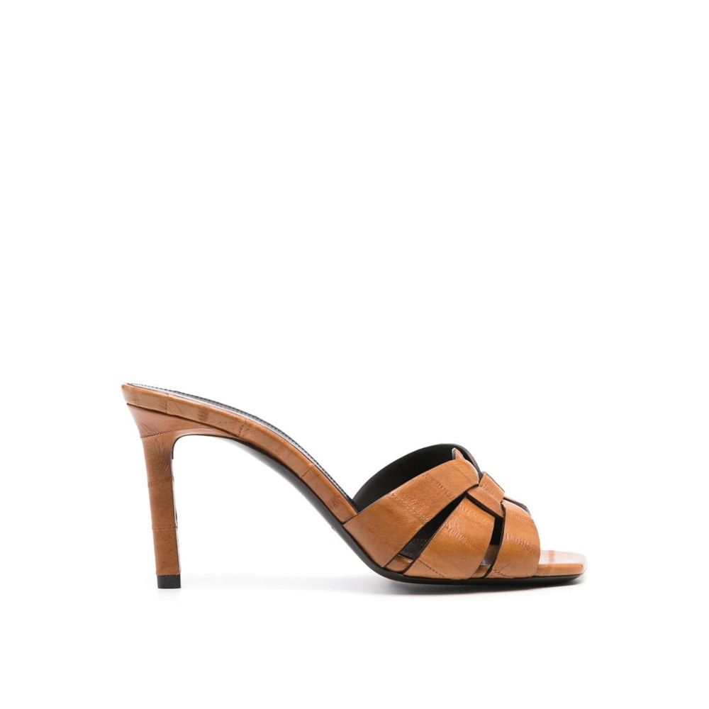 Sandales Saint Laurent Tribute brunes