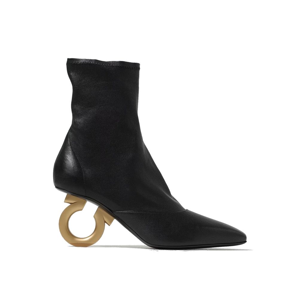 Bottines Ferragamo Elina noires