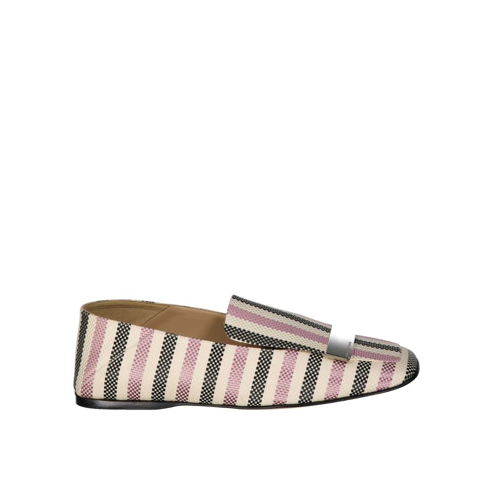Loafers Jacquard italiennes en cuir noir