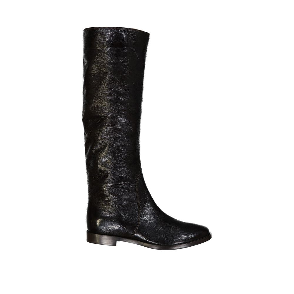 Bottines en cuir italiennes noires