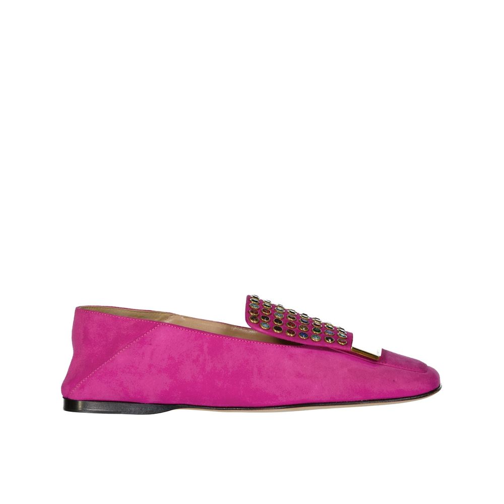 Loafers en cuir Made in Italy argentés