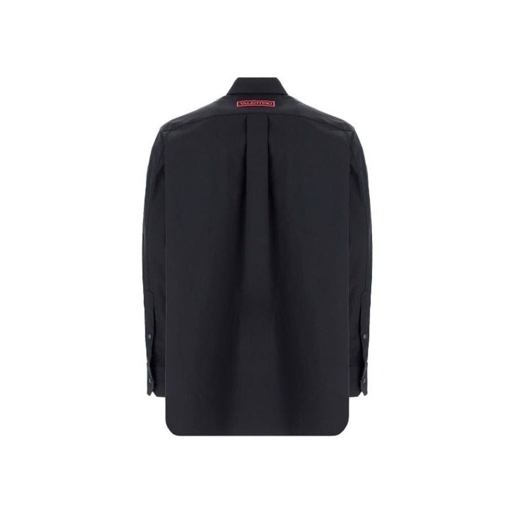 Chemise Logo Patch homme noire