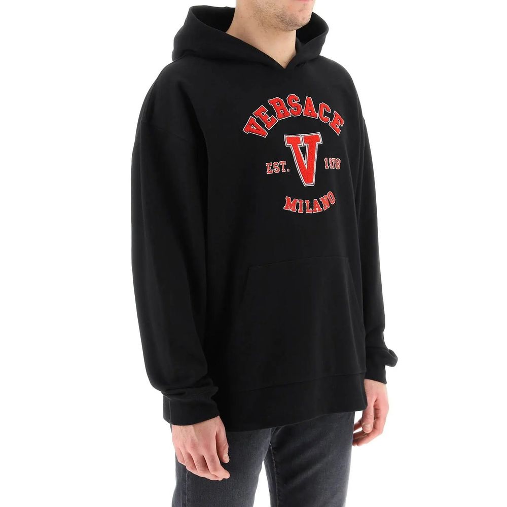 Sweat à capuche Varsity homme noir