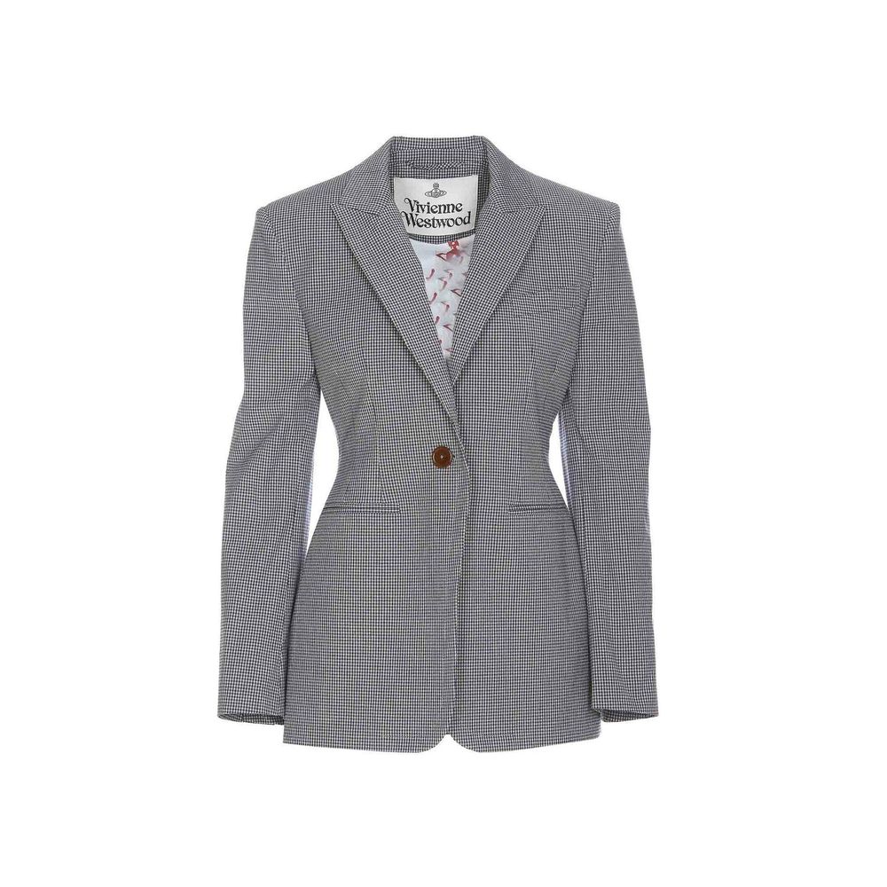 Veste Lauren à carreaux noire