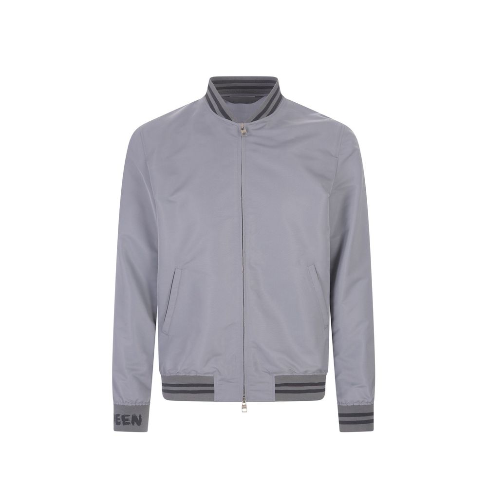 Bomber jacket Alexander McQueen gris
