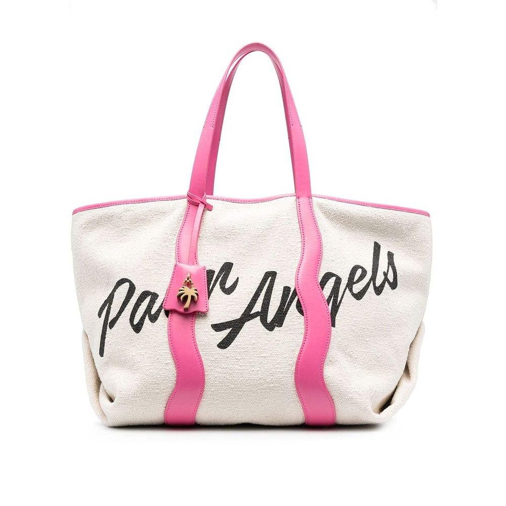 Tote bag Palm Angels logo beige