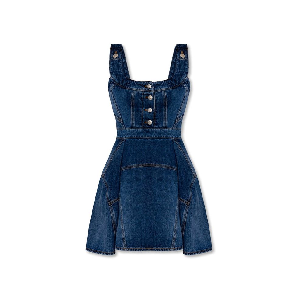 Robe mini Alexander McQueen bleu