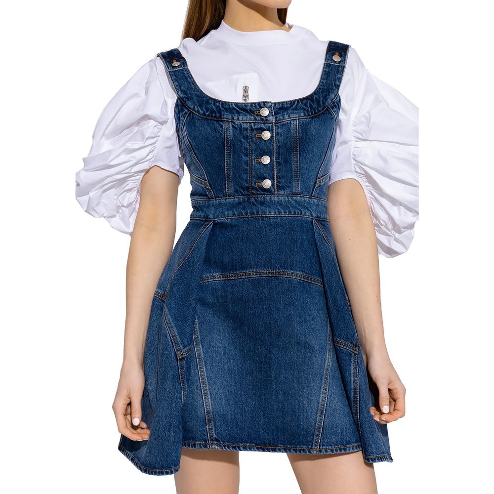 Robe mini Alexander McQueen bleu