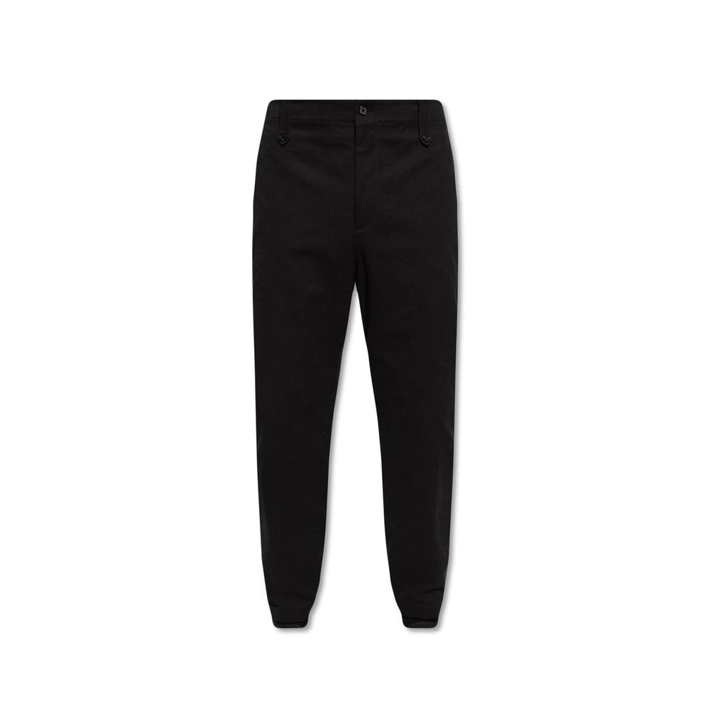 Pantalon Alexander McQueen plissé noir