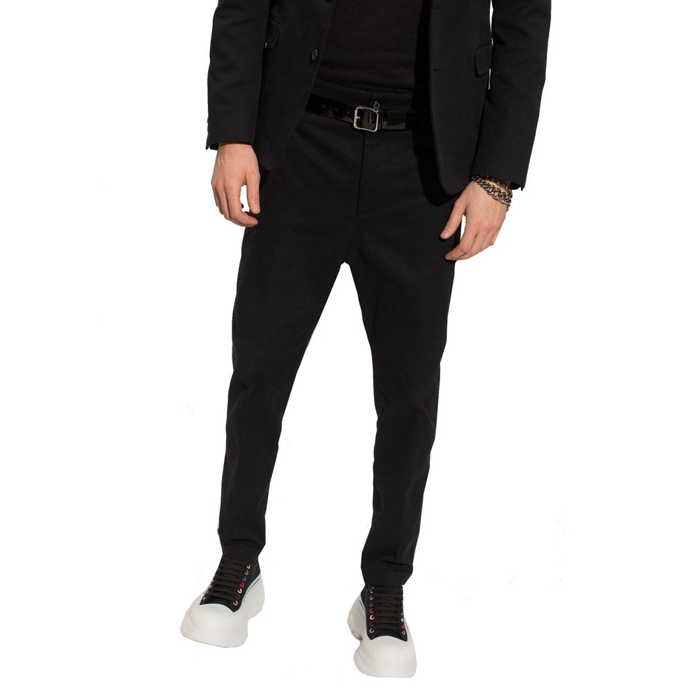 Pantalon Alexander McQueen plissé noir
