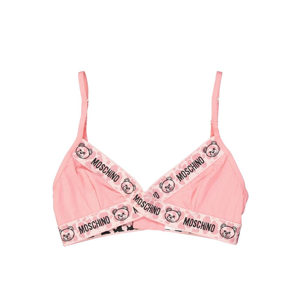 Soutien-gorge Moschino à imprimé noir