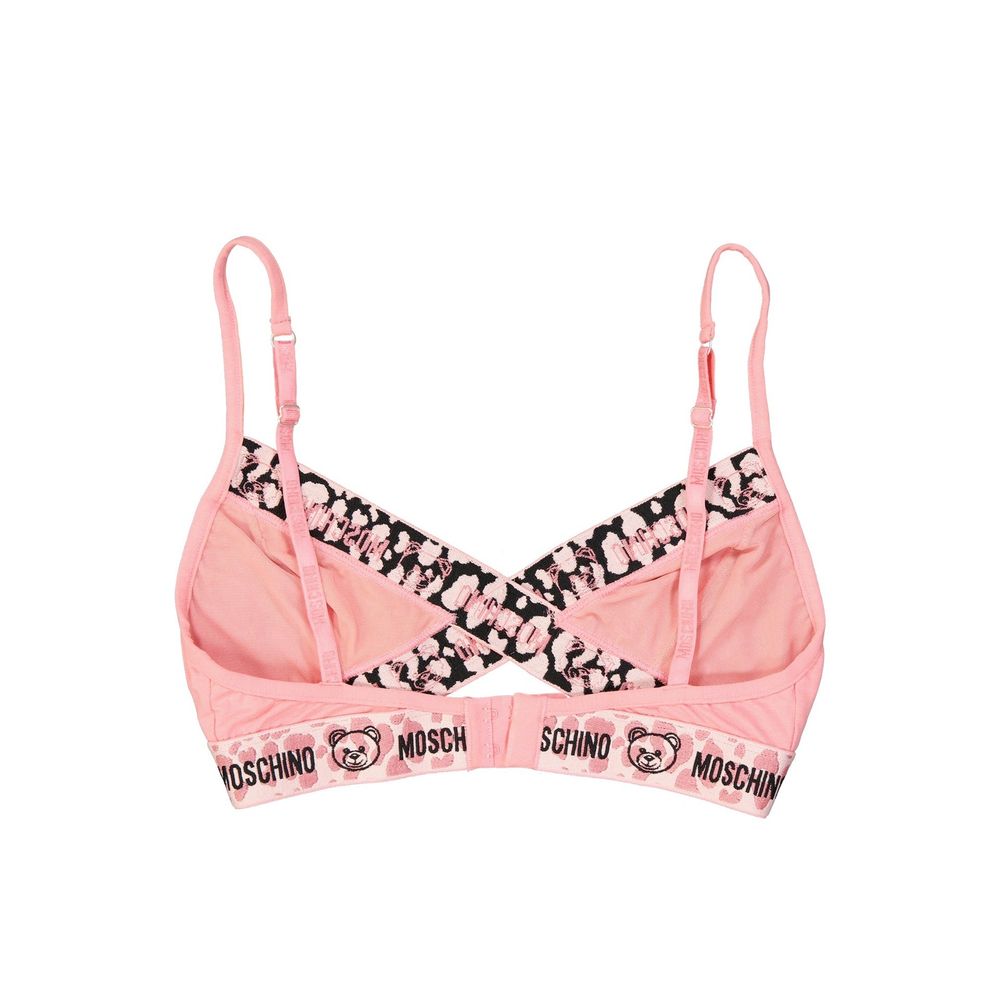 Soutien-gorge Moschino à imprimé noir