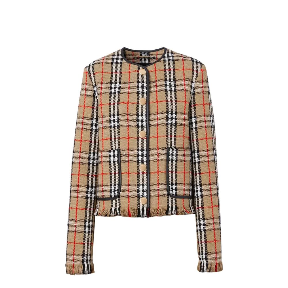 Veste Vintage Check Motif femmes multicolore