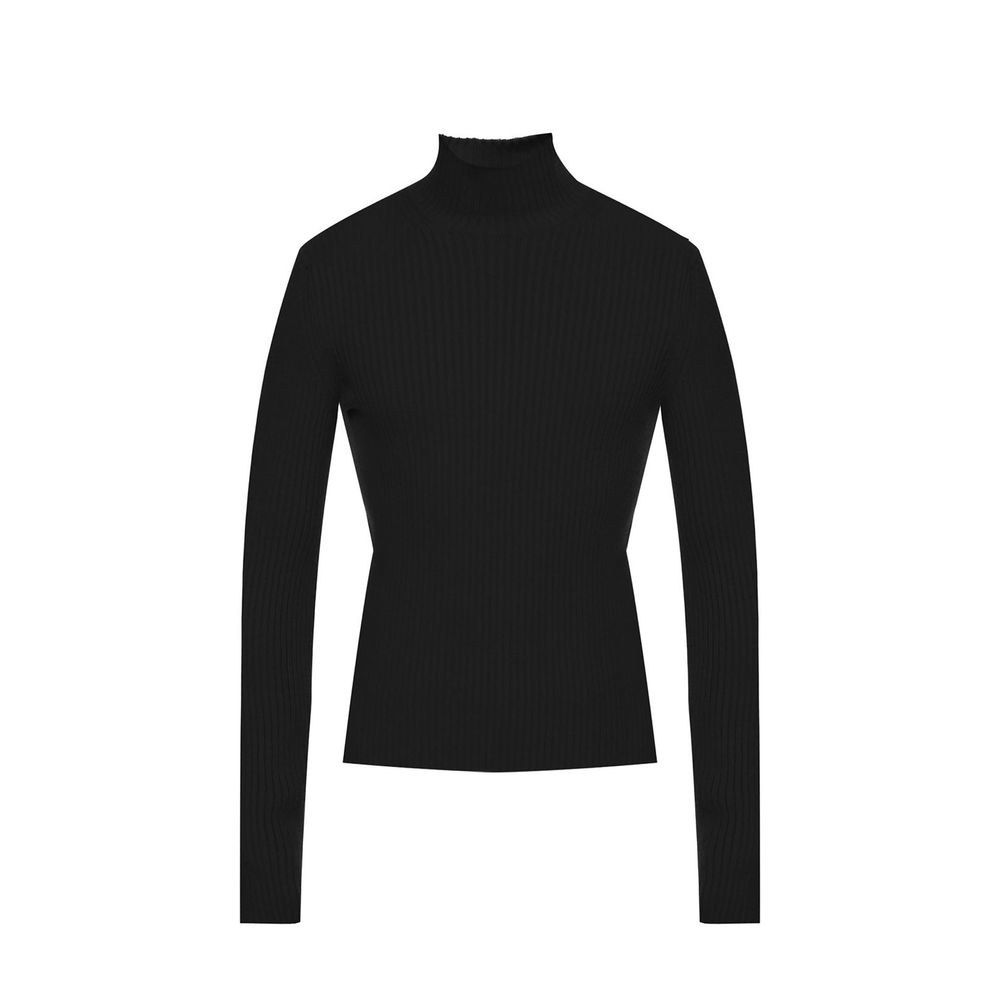 Pull en cachemire Blend Rib Knit noir