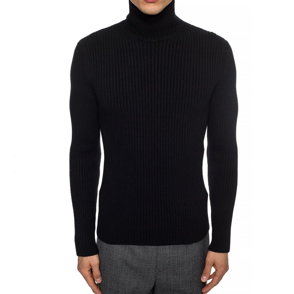 Pull en cachemire Blend Rib Knit noir