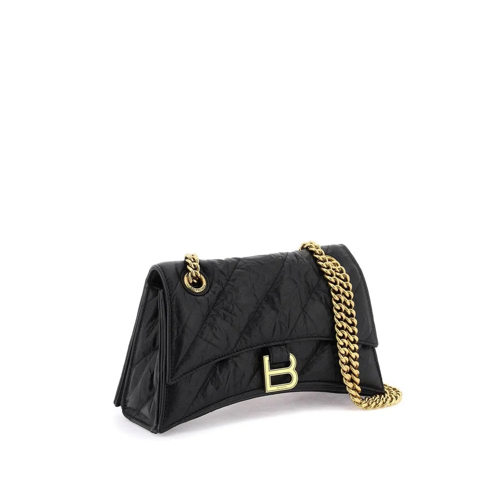 Sac à main Balenciaga Crush noir