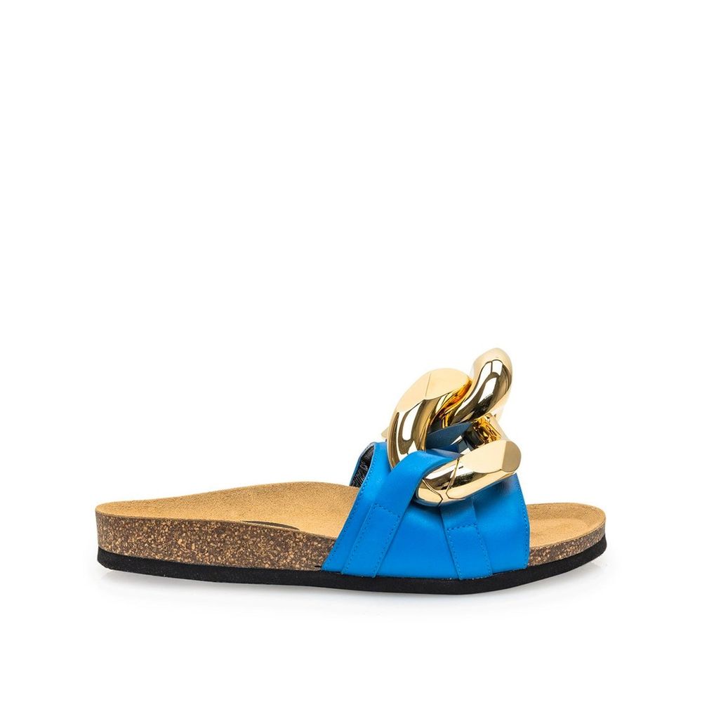 Sandales en cuir italiennes dorées