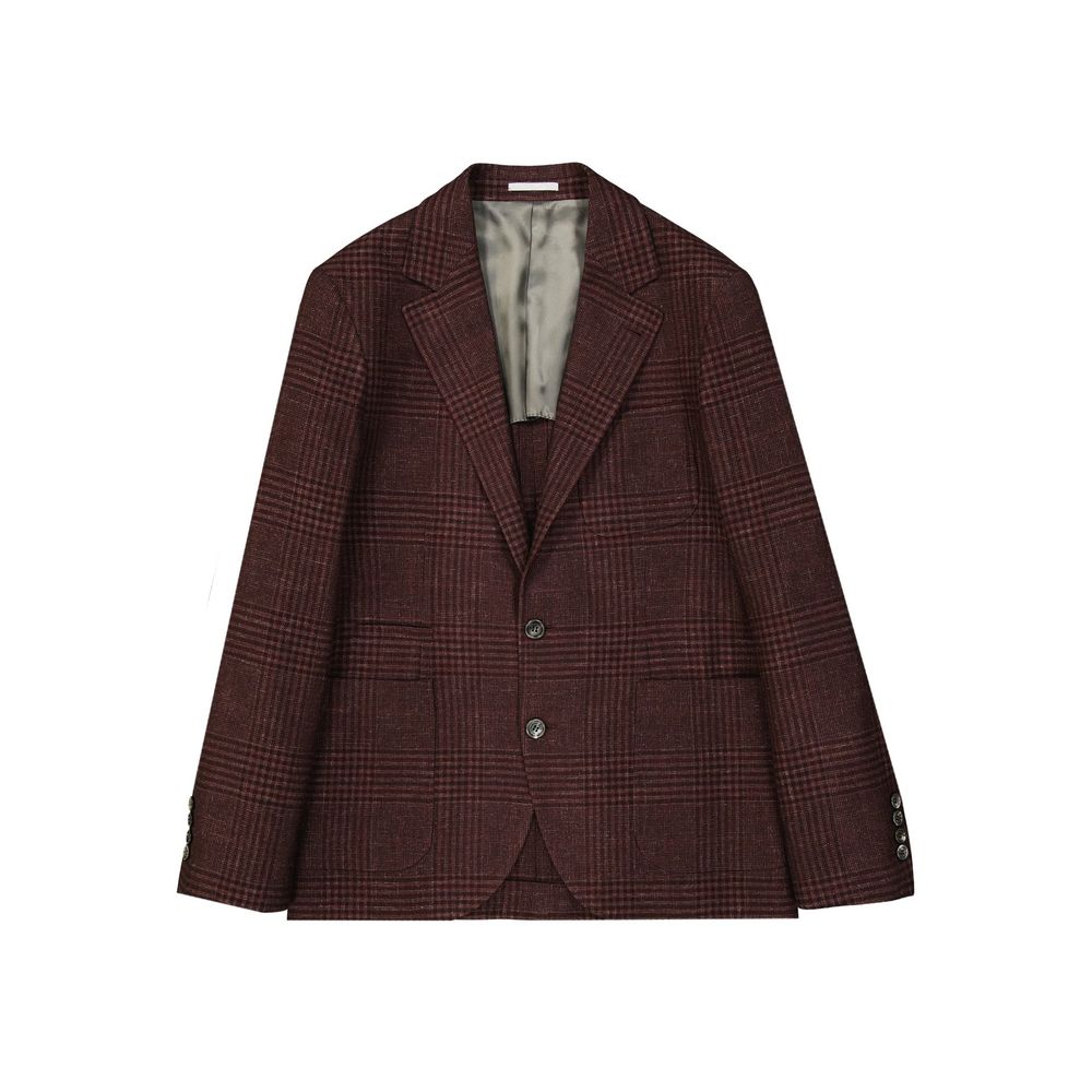Veste en laine Tartan italienne bleue