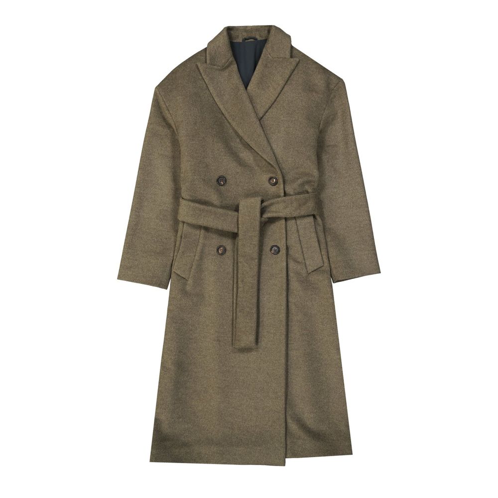 Manteau en laine et cachemire Italie gris