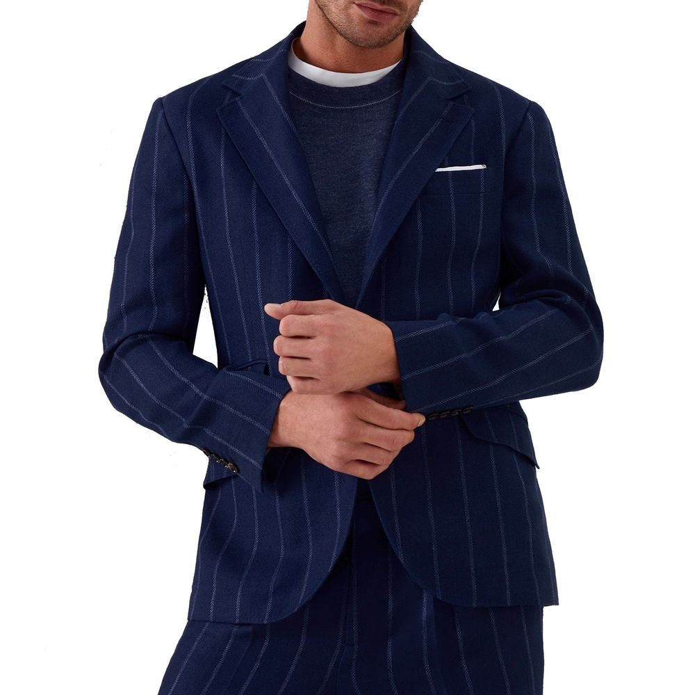 Veste en laine Made in Italy grise