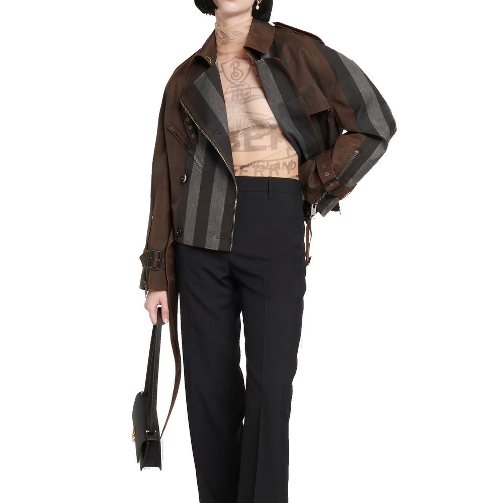 Veste biker Femme Made in Italy noire