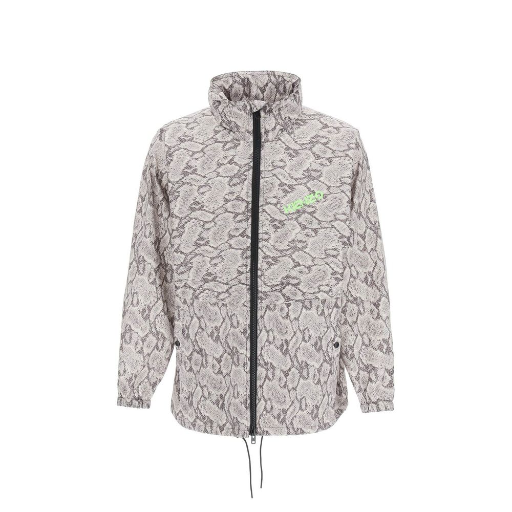 Veste Snakeskin imprimée hommes vertes