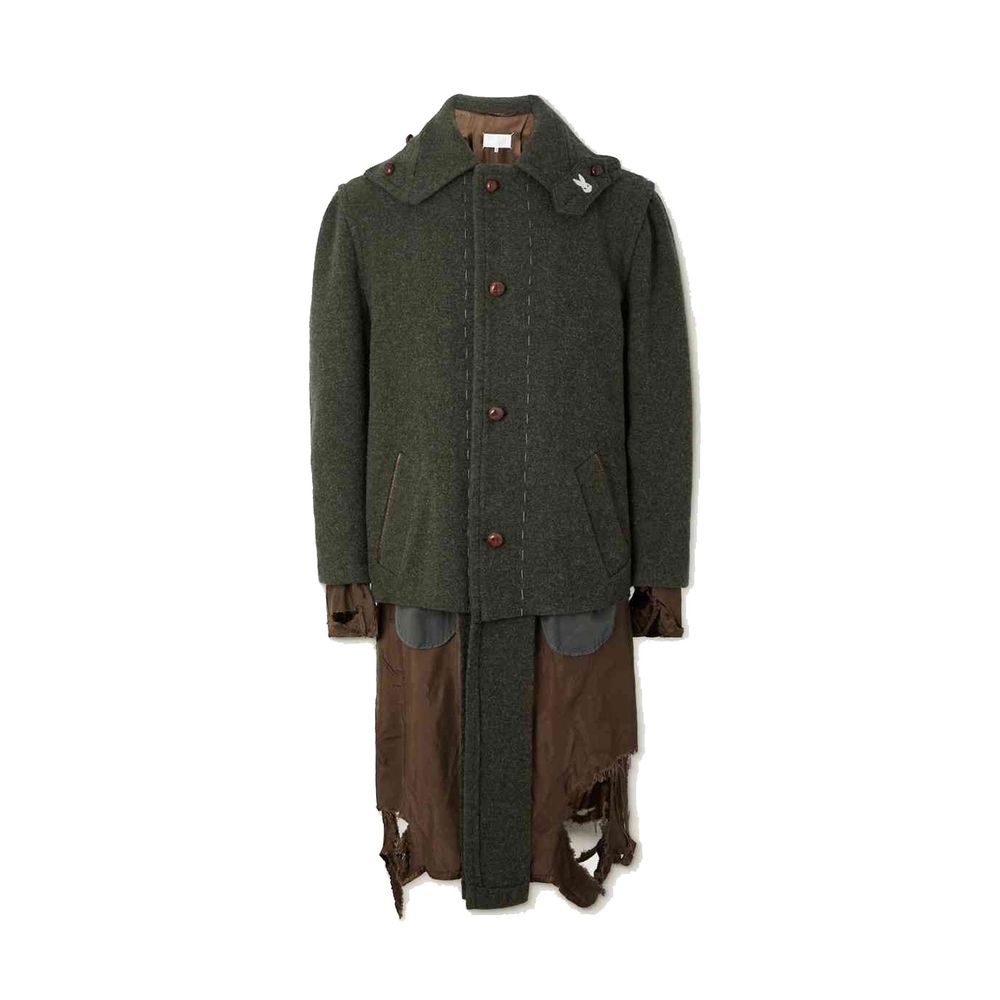 Manteau Destroyed-Look beige