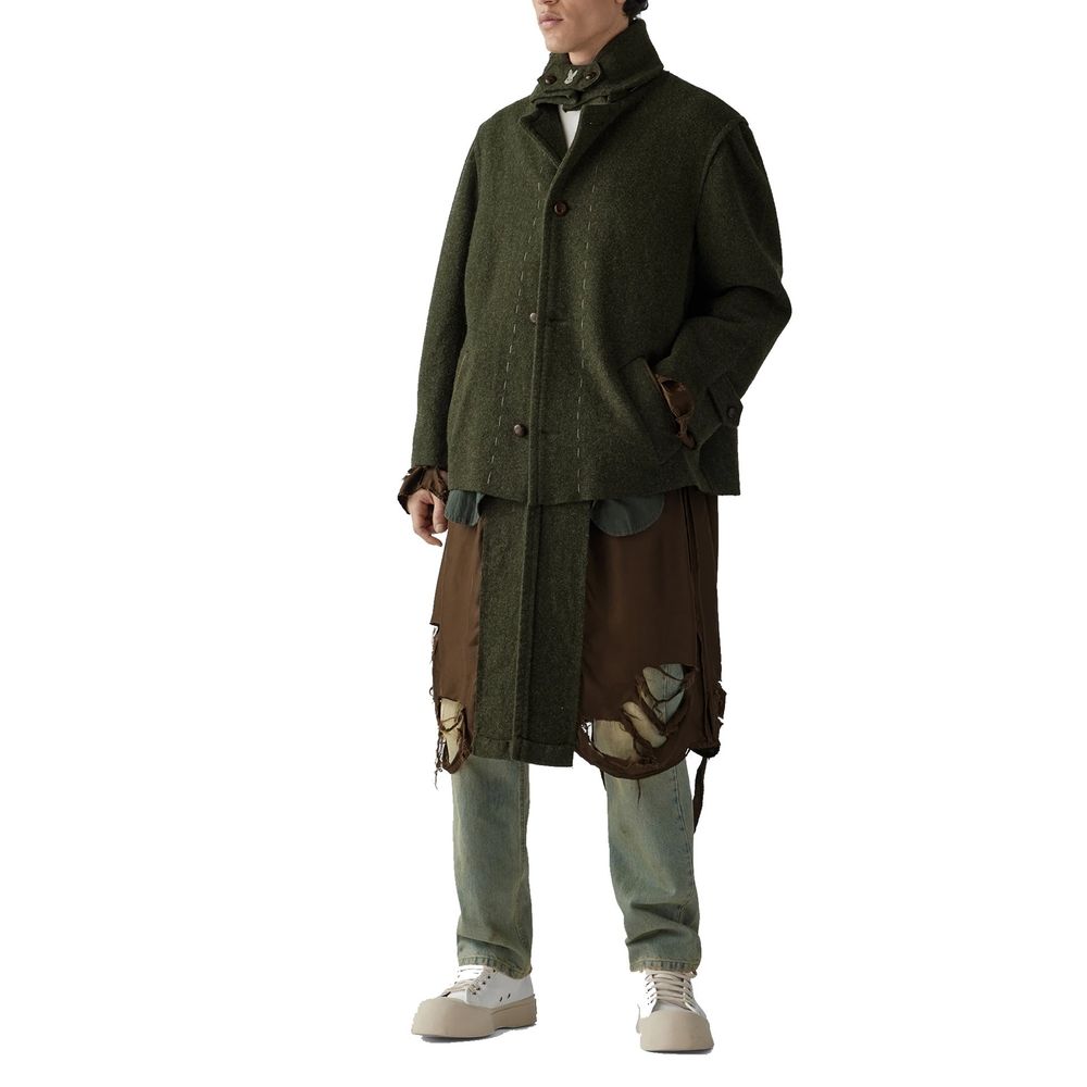 Manteau Destroyed-Look beige