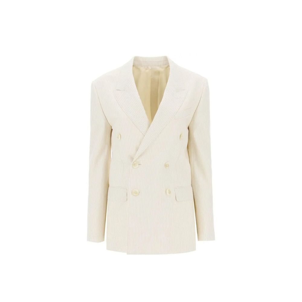 Veste double boutonnage femme rayée