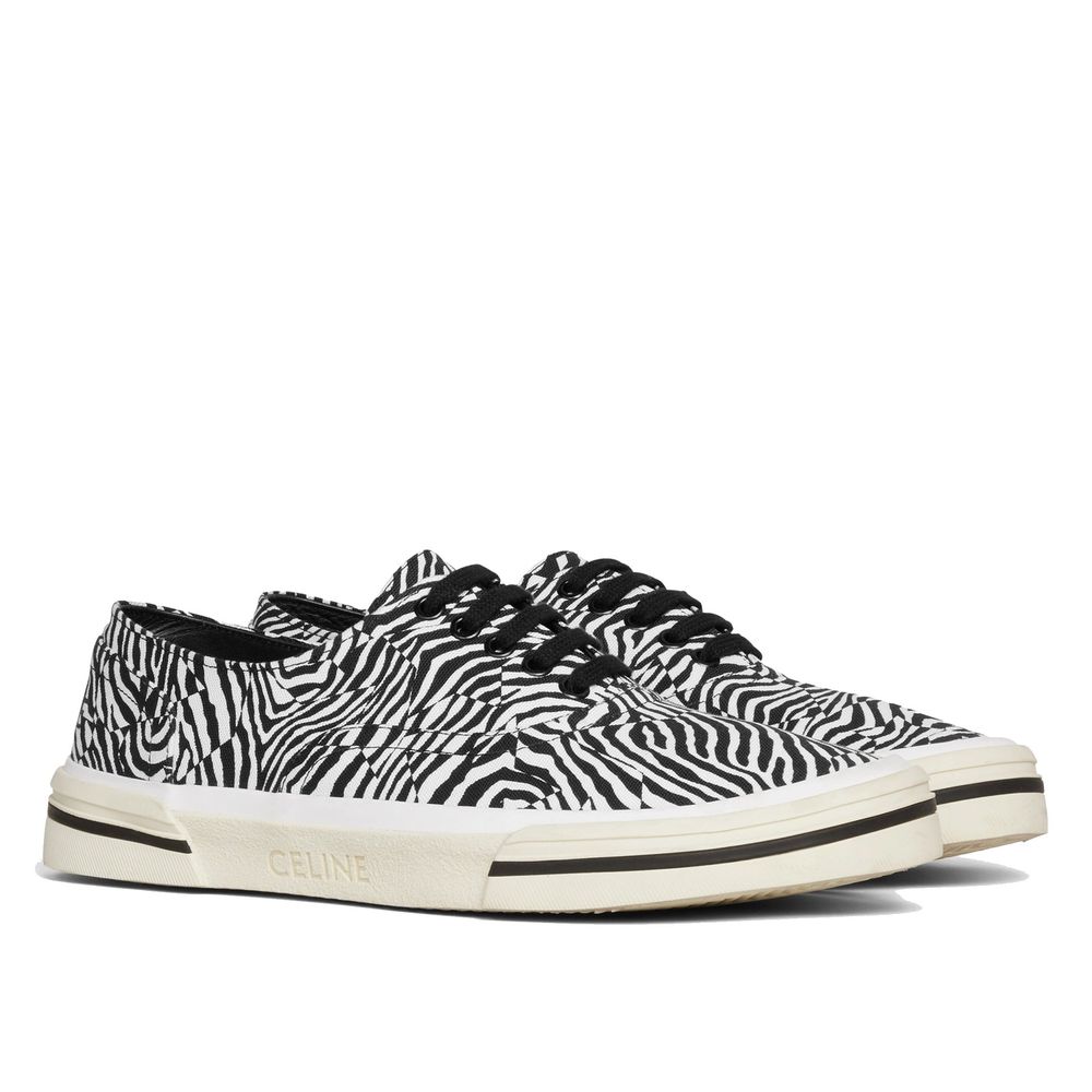 Baskets Elliot Zebra noires