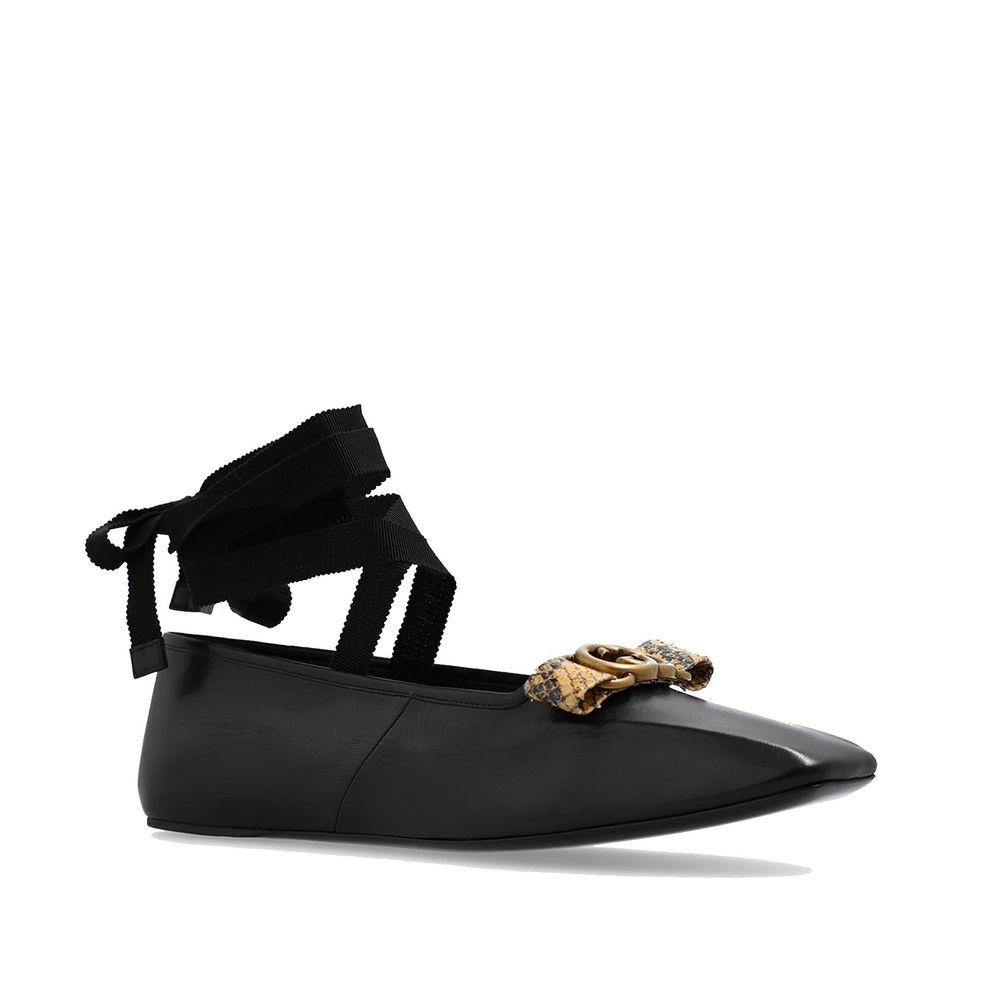 Ballet flats Gucci Double G noires