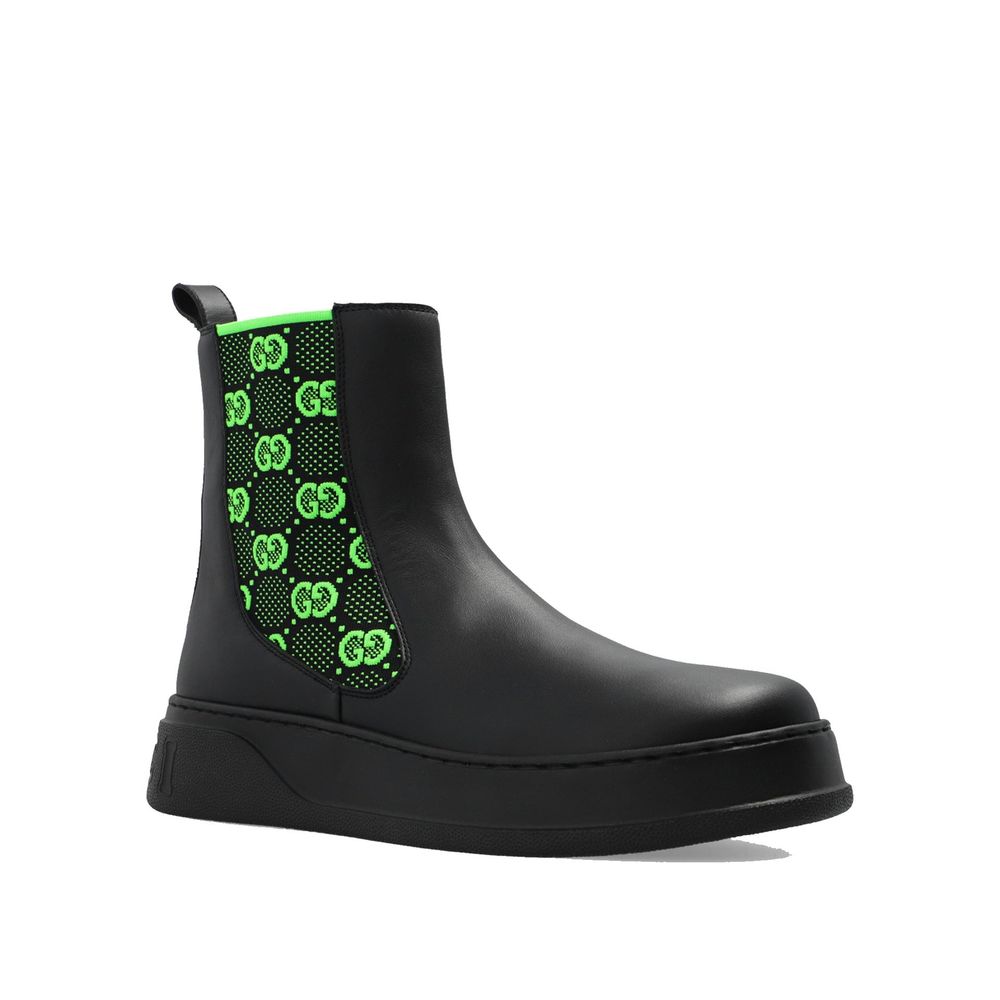 Bottines GG cuir noires