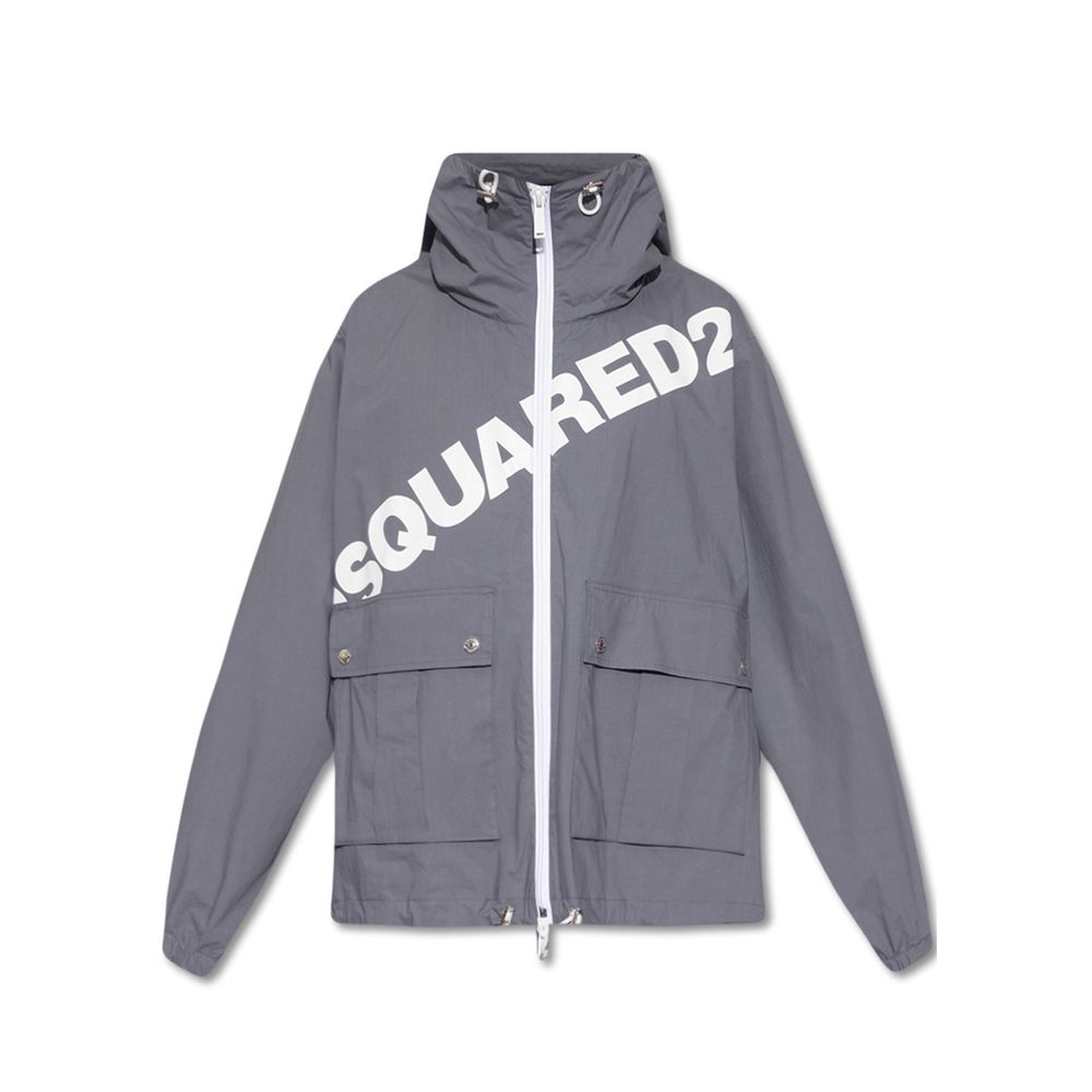 Veste à capuche Logo italienne noire