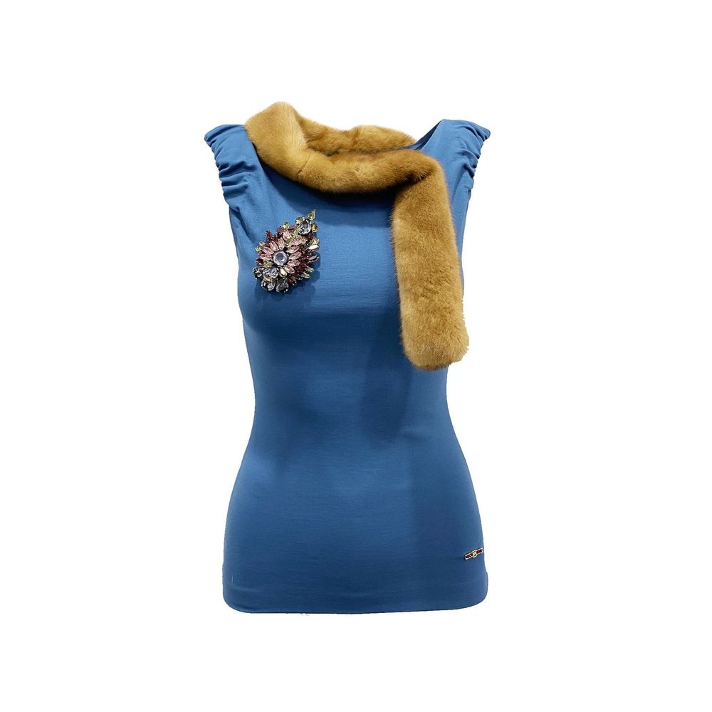Top Mink Collar beige