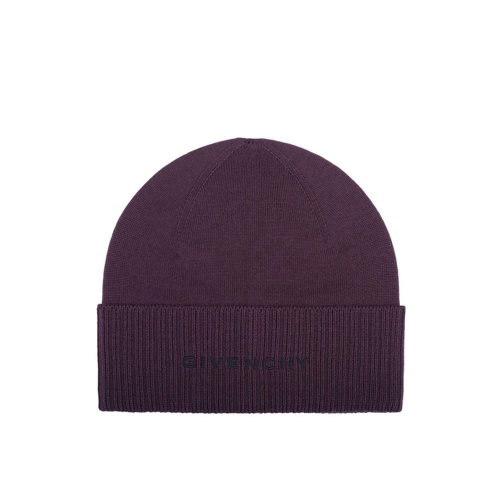 Chapeau en laine avec logo noir