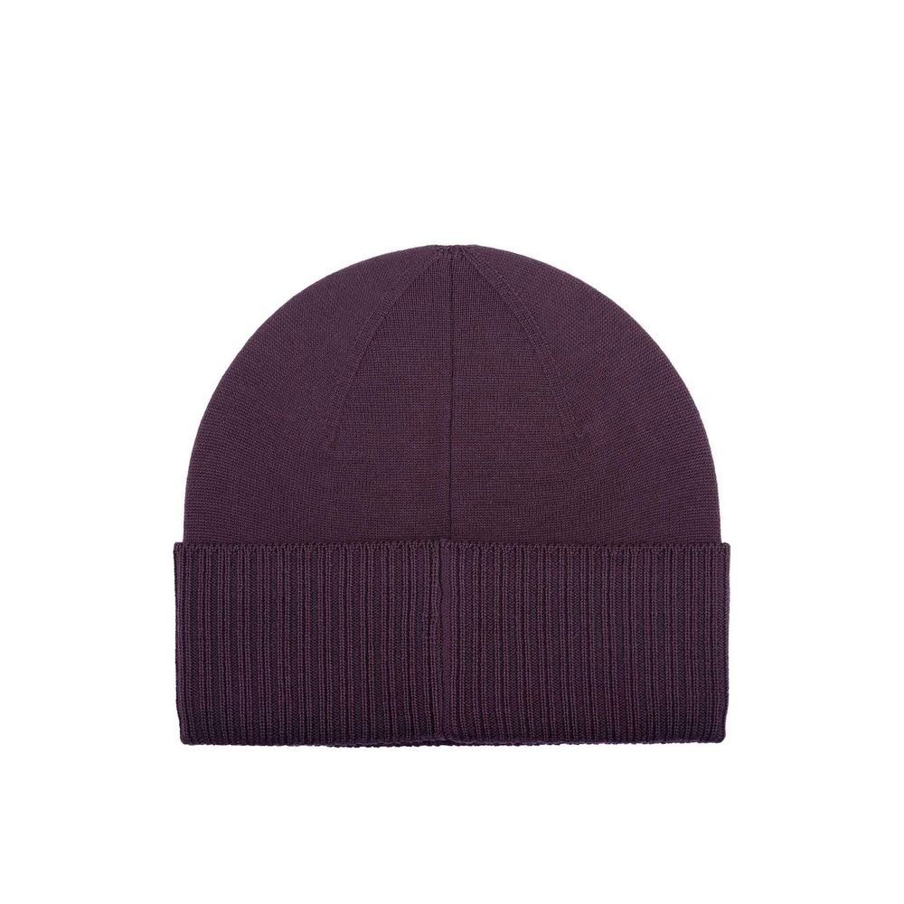 Chapeau en laine avec logo noir