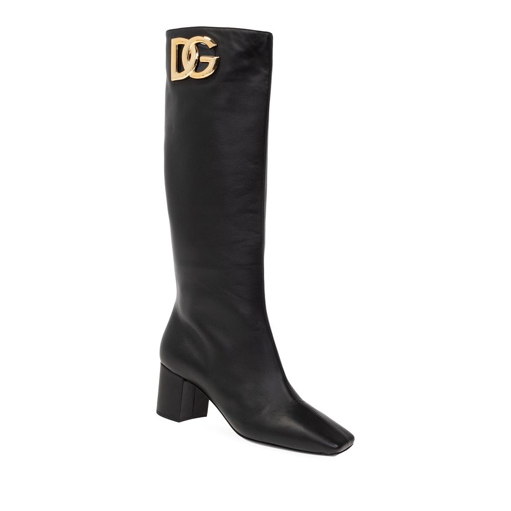 Bottines en cuir noires