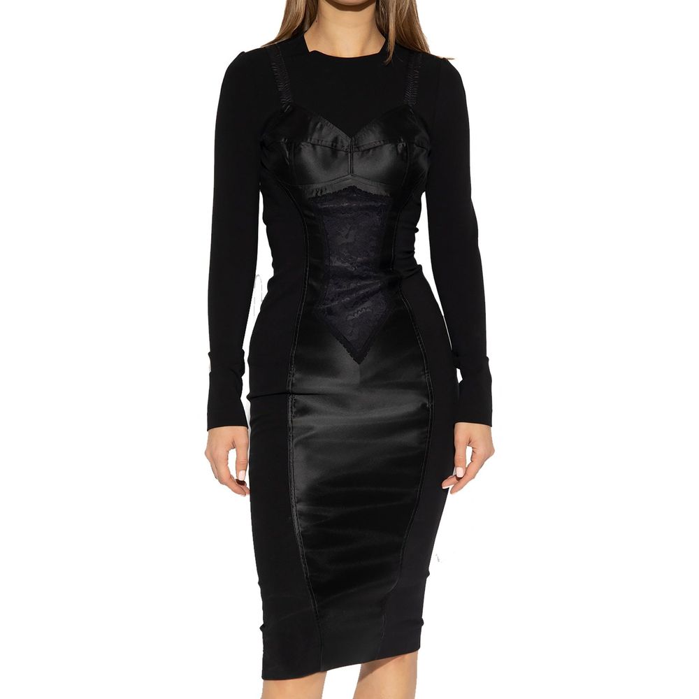 Robe fourreau italienne noire