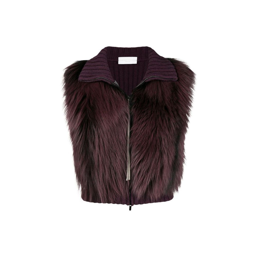 Gilet en fourrure Fox noir