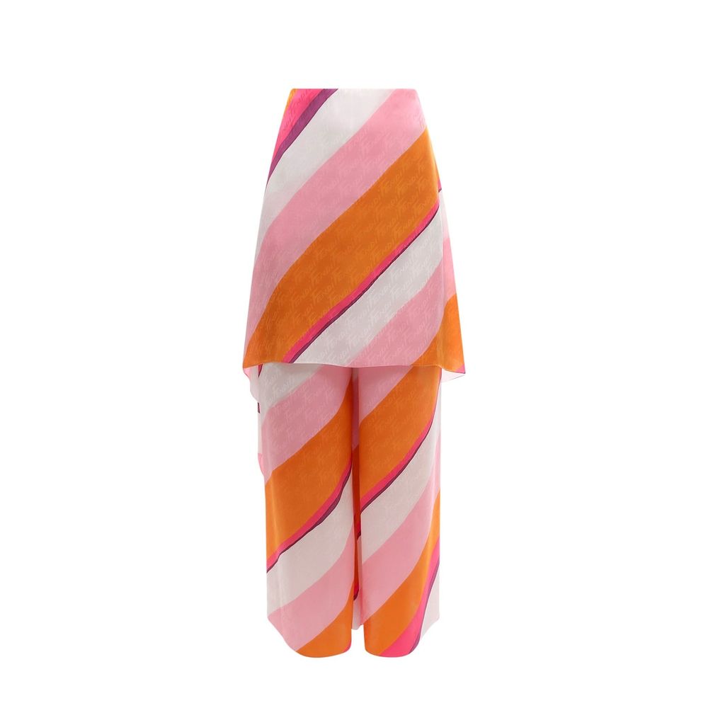 Pantalons Ff Color-Block noirs