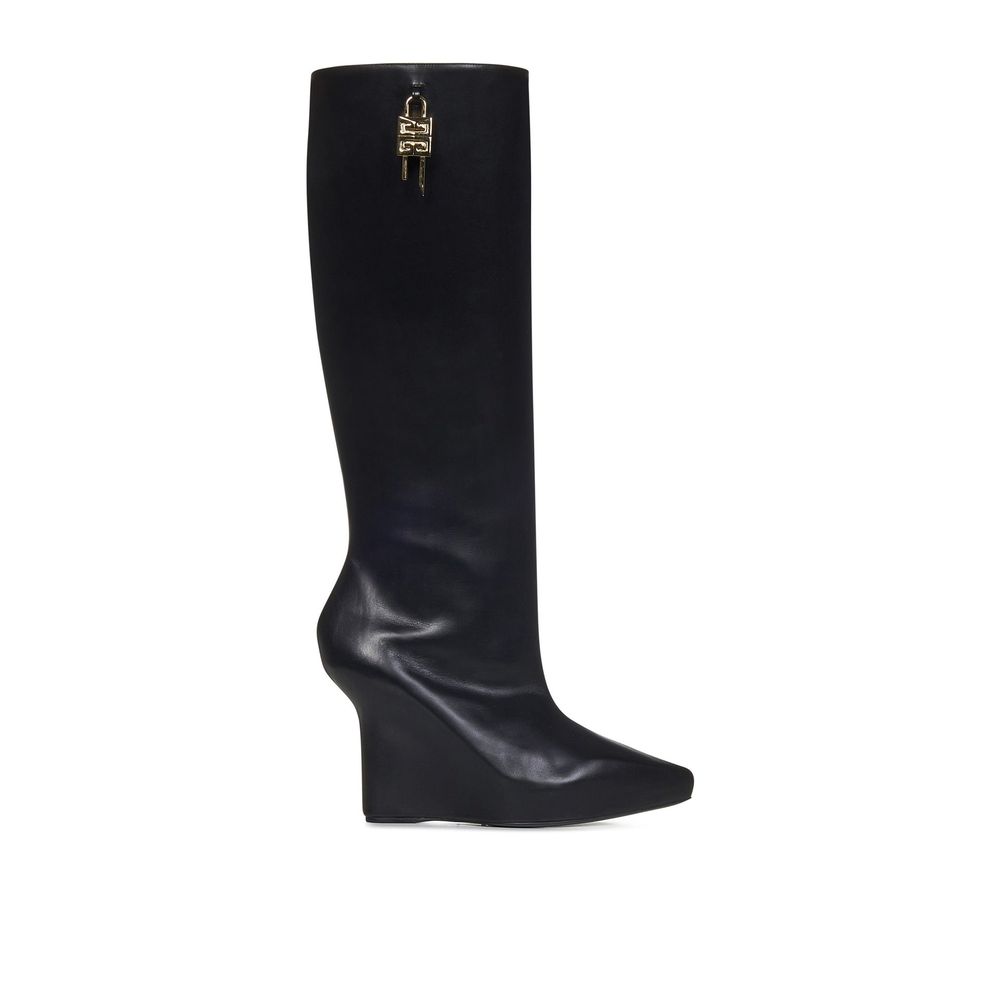 Bottines G-Lock en cuir noires