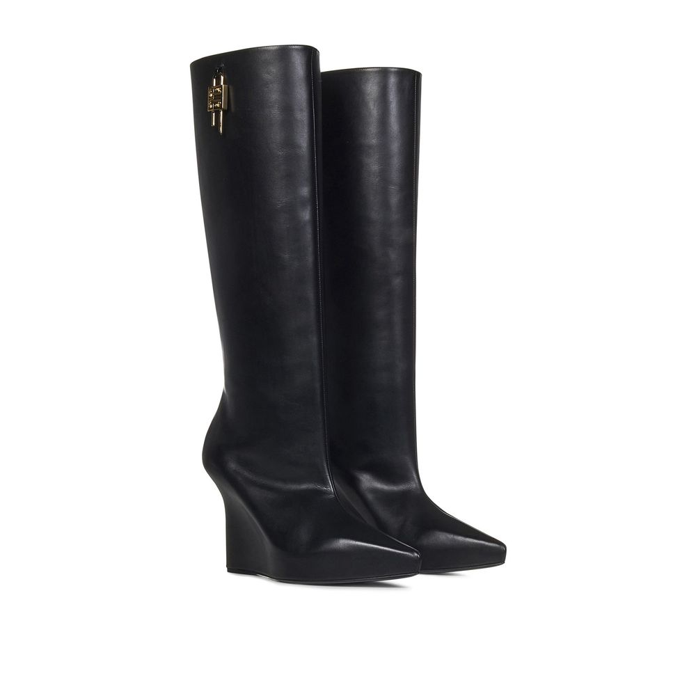 Bottines G-Lock en cuir noires