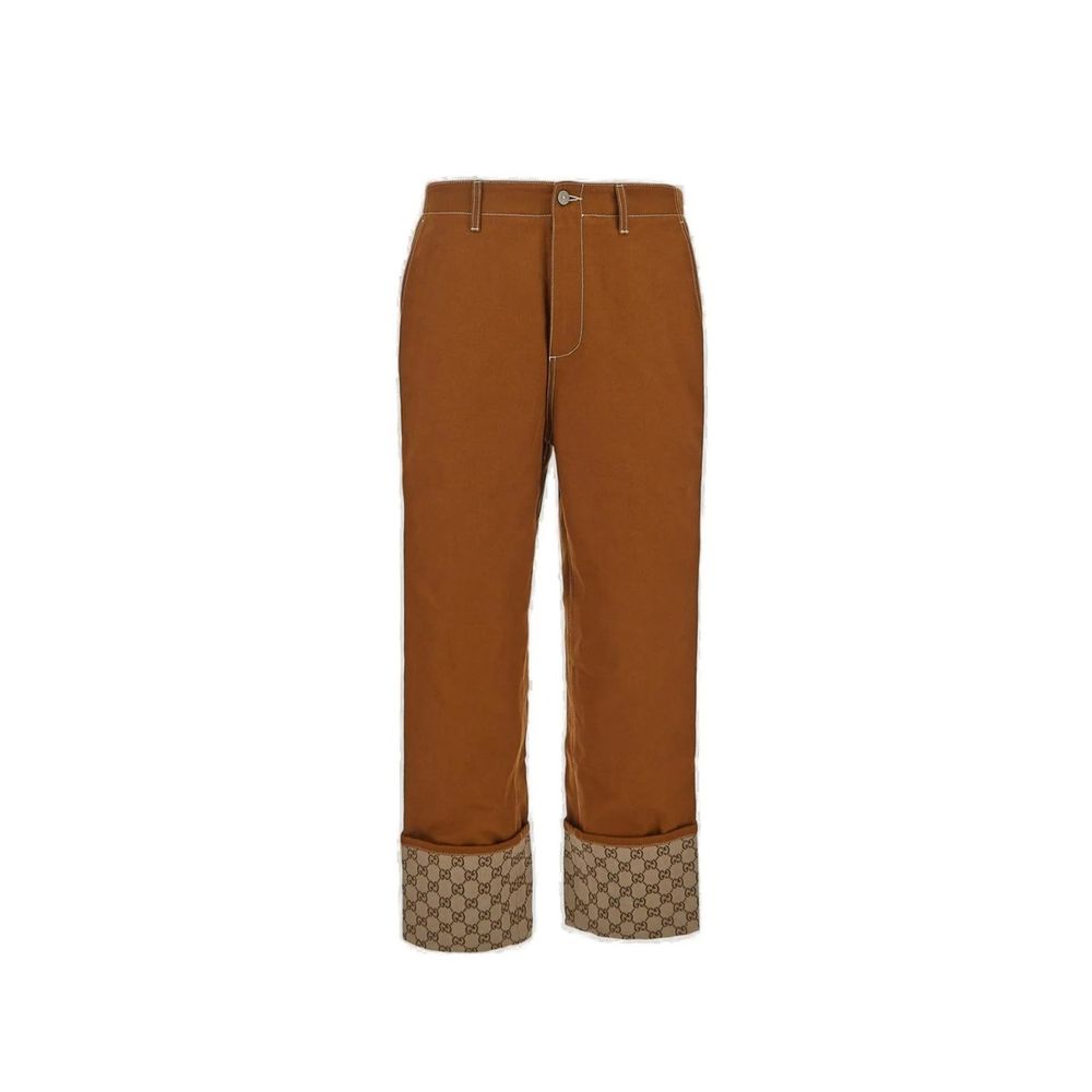 Pantalons GG monogramme noirs