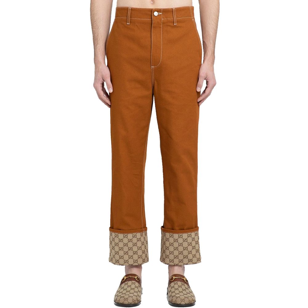 Pantalons GG monogramme noirs