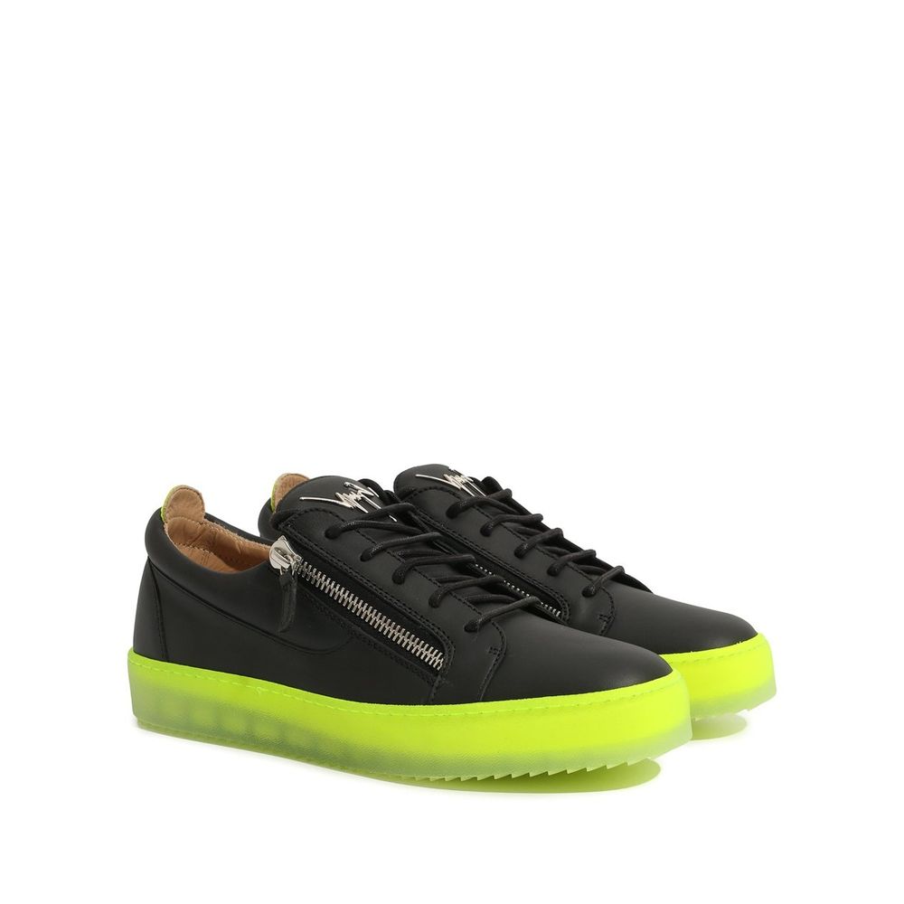 Baskets en cuir noires