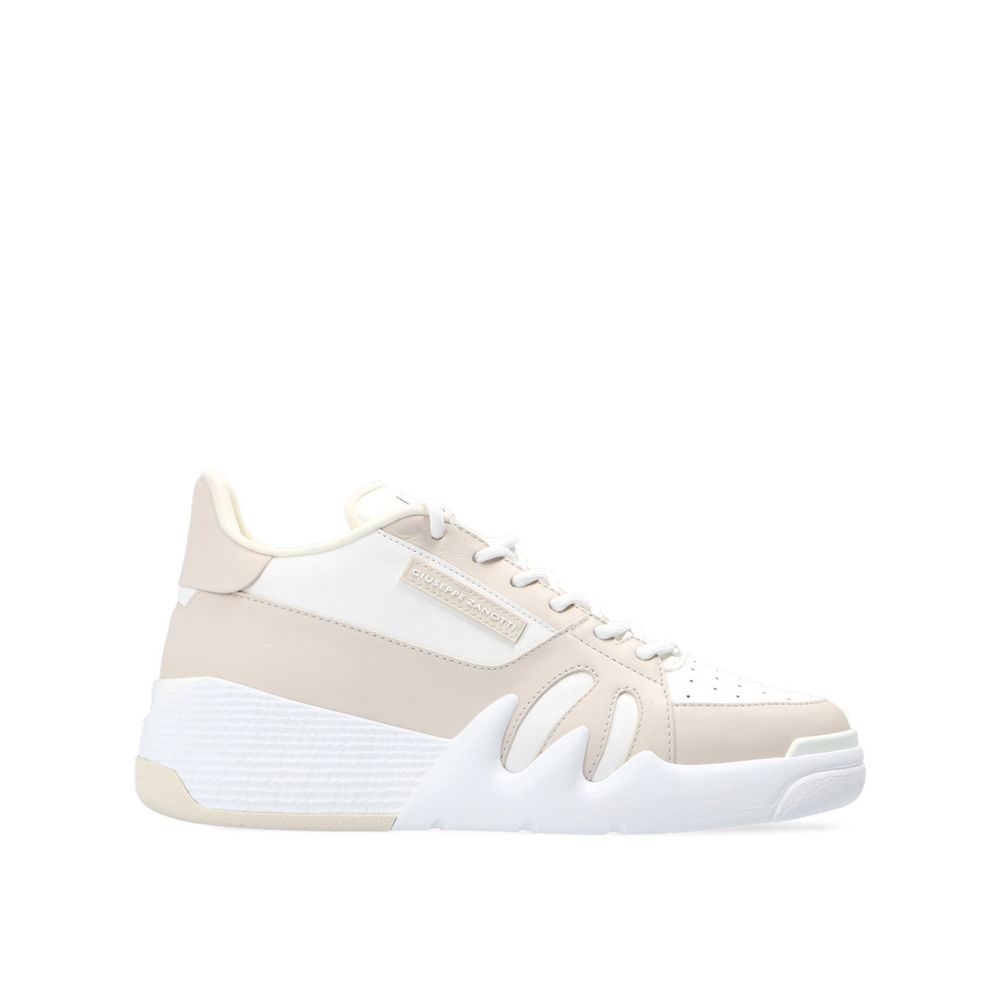 Baskets Talon en cuir blanches